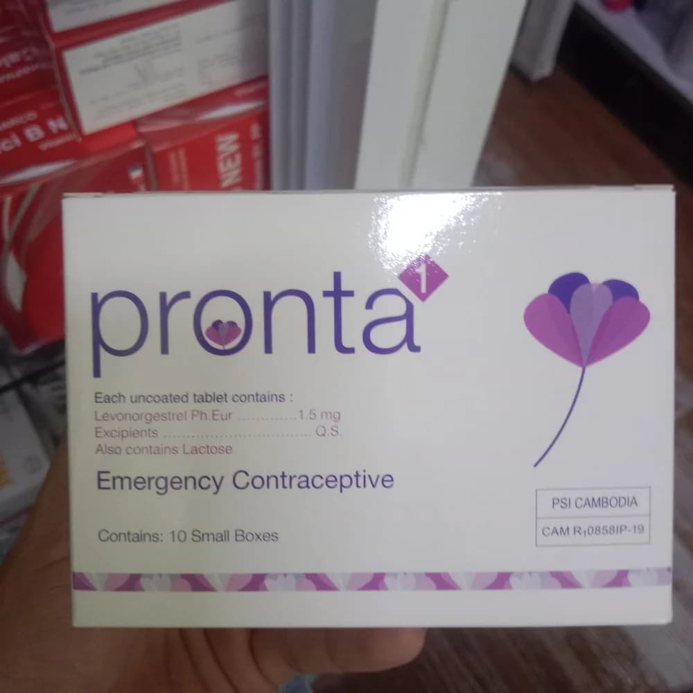 Pronta 1 Levonorgestrel 1.5 mg, emergency contraceptive tablet