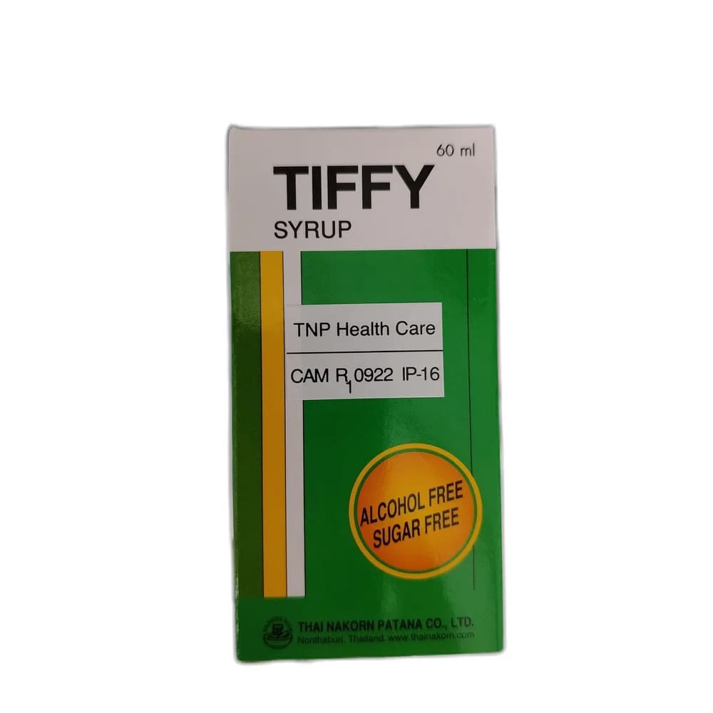 Tiffy Paracetamol 120 mg / Phenylephrine HCl 5 mg / Chlorpheniramine Maleate 1 mg per 5 mL