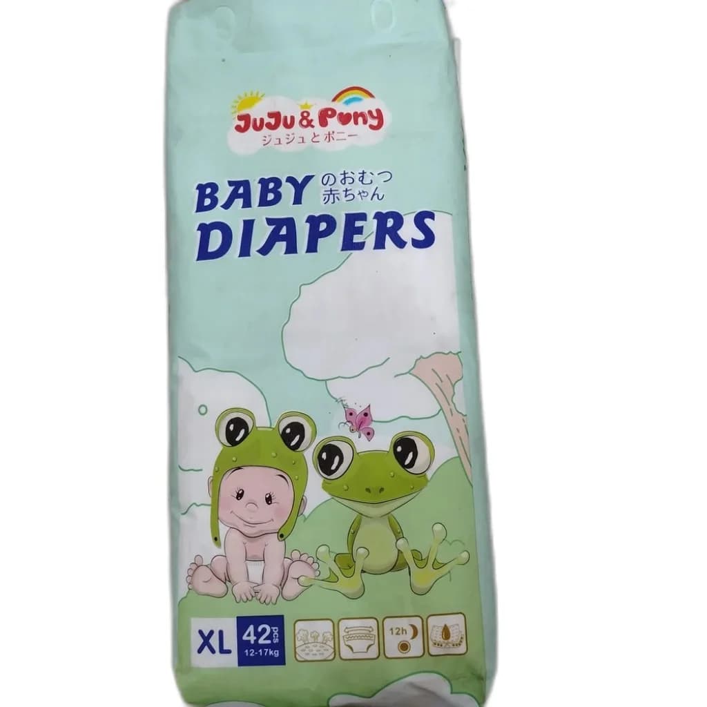JuJu & Pony Baby Diapers Size XL, 42 pcs