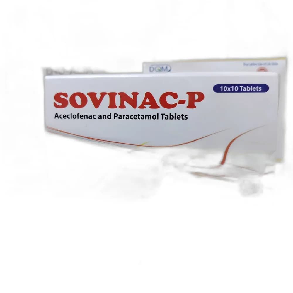 Sovinac-P 100 mg / 500 mg per film-coated tablet
