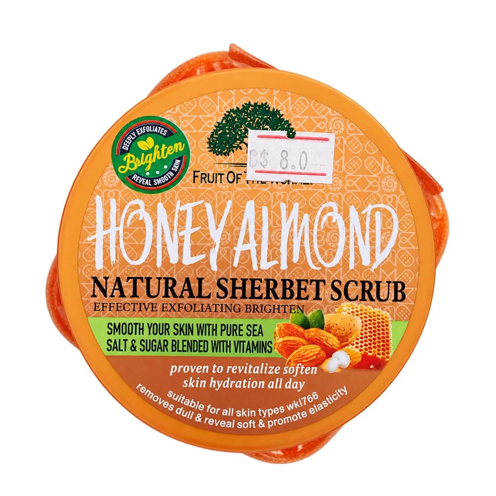 Wokali Honey Almond Natural Sherbet Scrub
