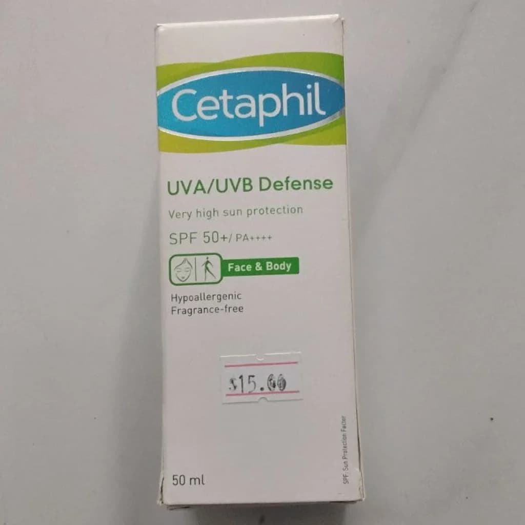 Cetaphil UVA/UVB Defense SPF 50+ Not available