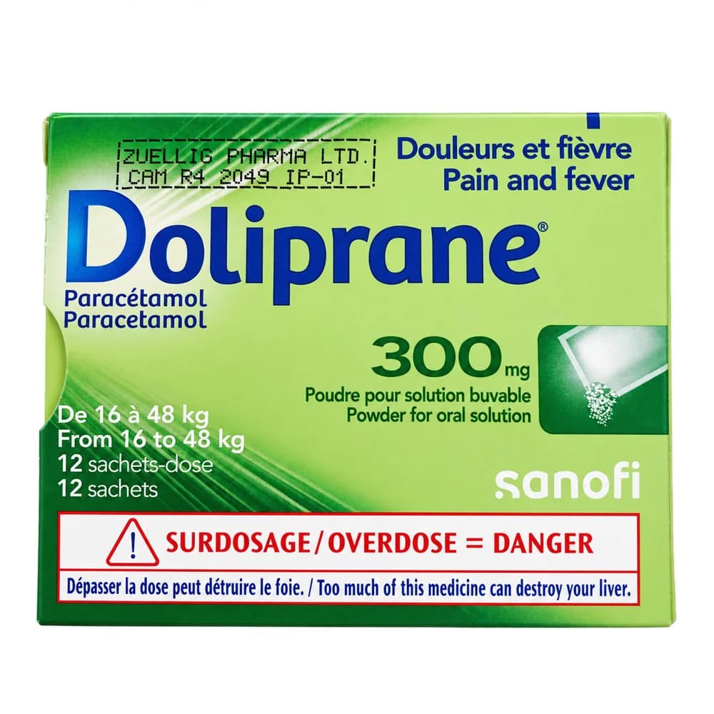 Doliprane 300 mg (Paracetamol) Paracetamol 300 mg