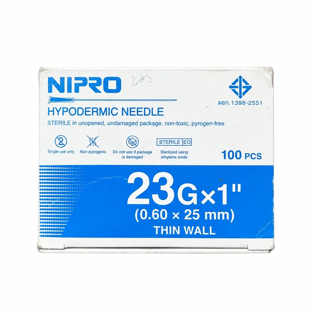 Nipro 23G × 1 inch (0.60 × 25 mm)