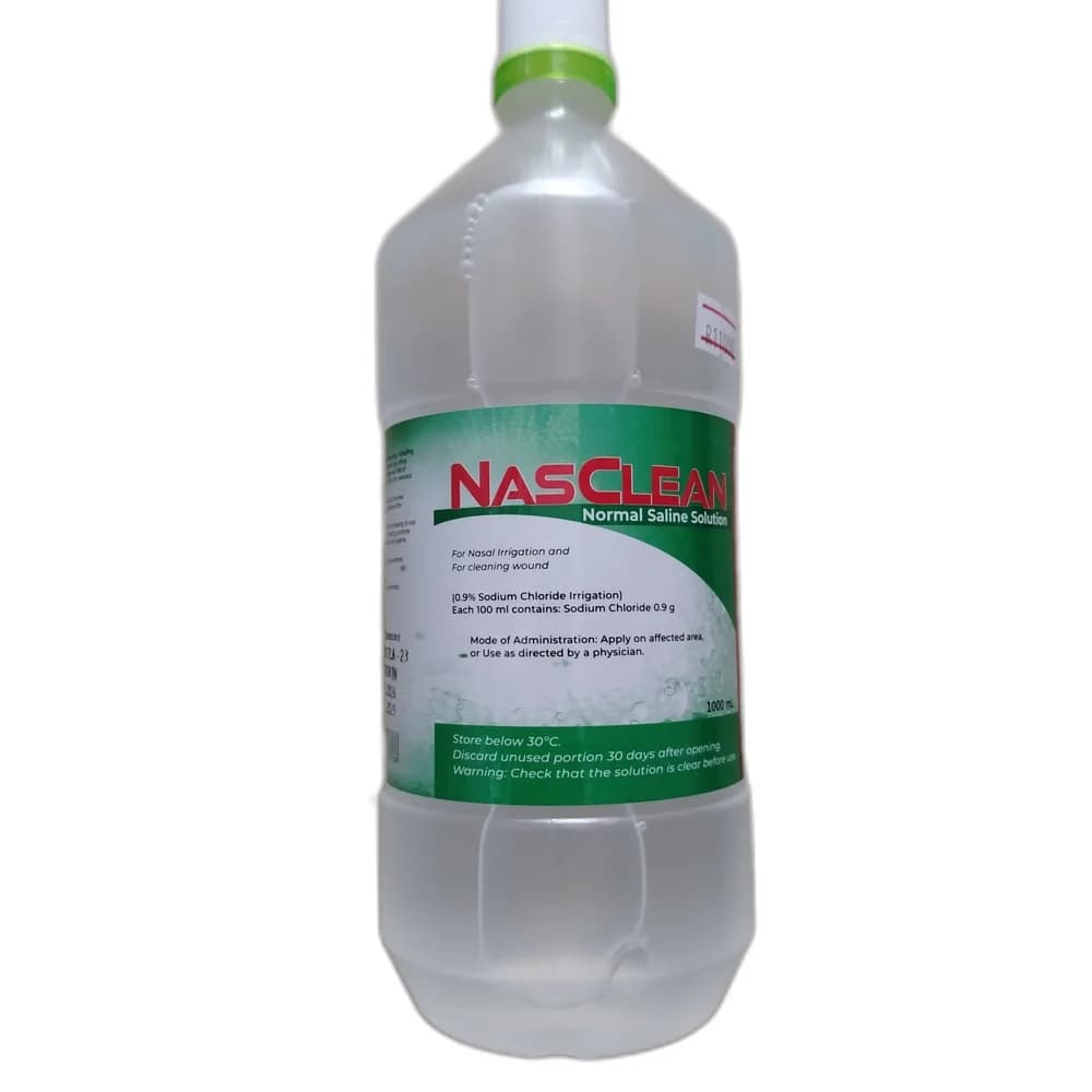 NasClean Normal Saline Solution 1000 mL 0.9% (1000 mL)