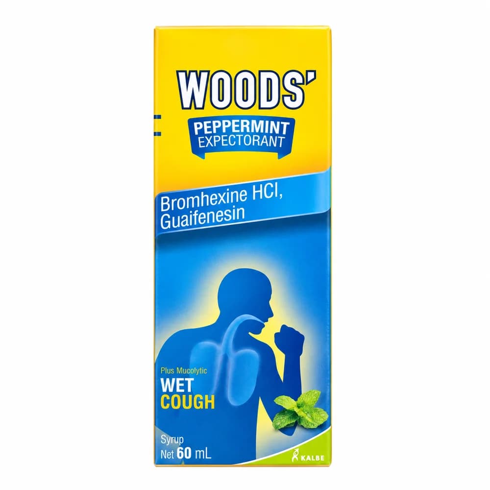 Woods' Peppermint Expectorant 4 mg / 100 mg per 5 mL