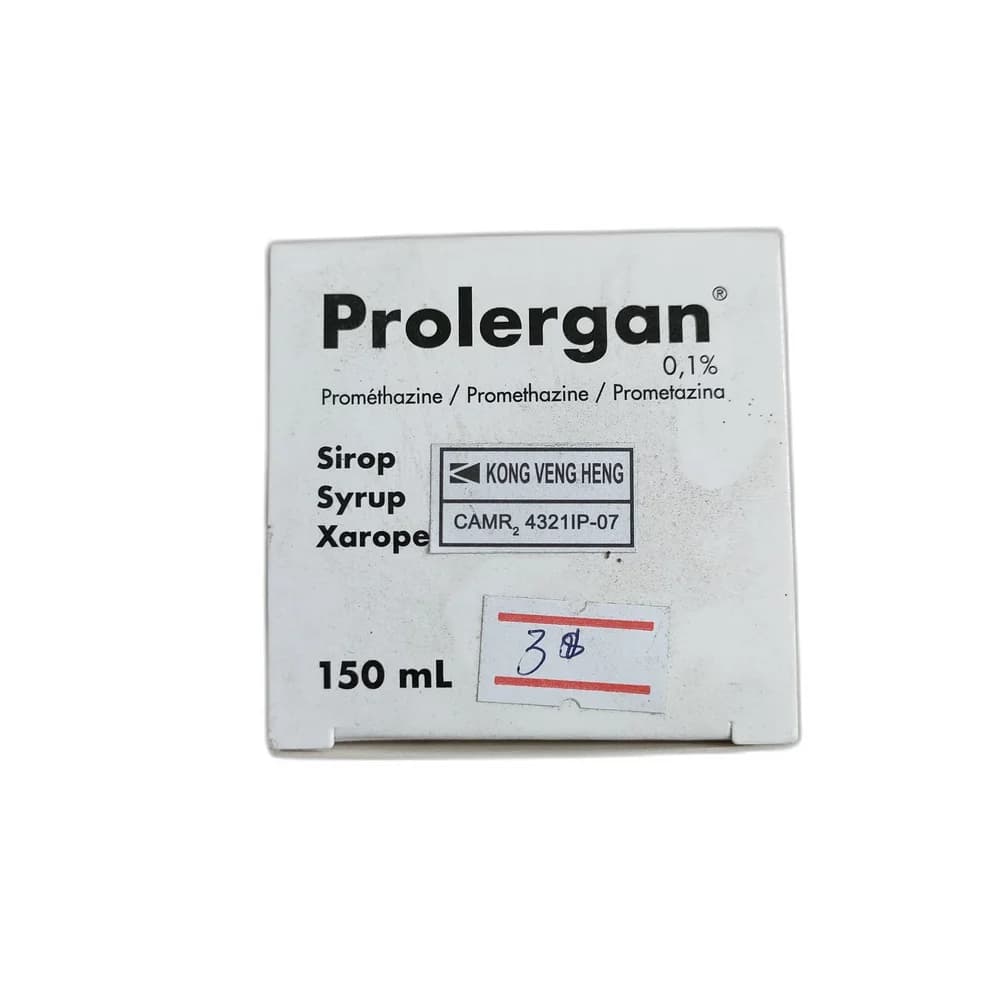 Prolergan 0.1% (Promethazine 0.1 g per 100 mL)