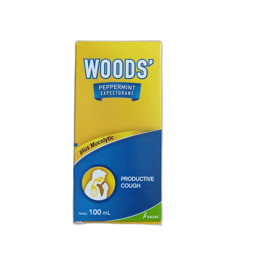 Woods' Peppermint Expectorant 4 mg / 100 mg per 5 ml