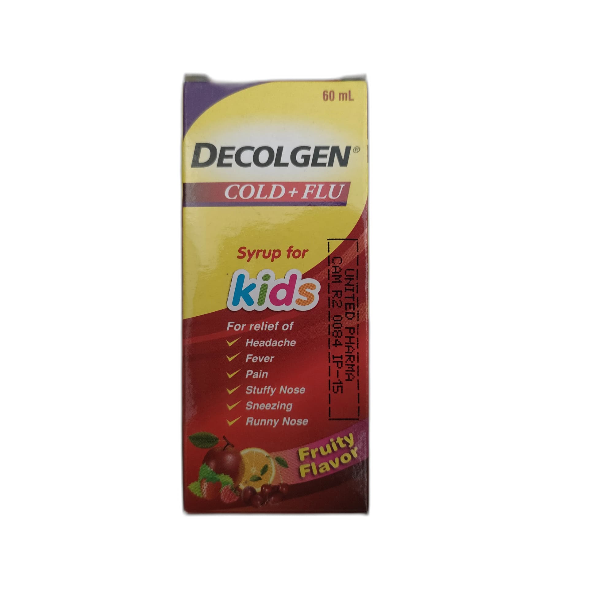 Decolgen Cold+Flu Kids 100 mg / 2.5 mg / 0.33 mg per 5 ml