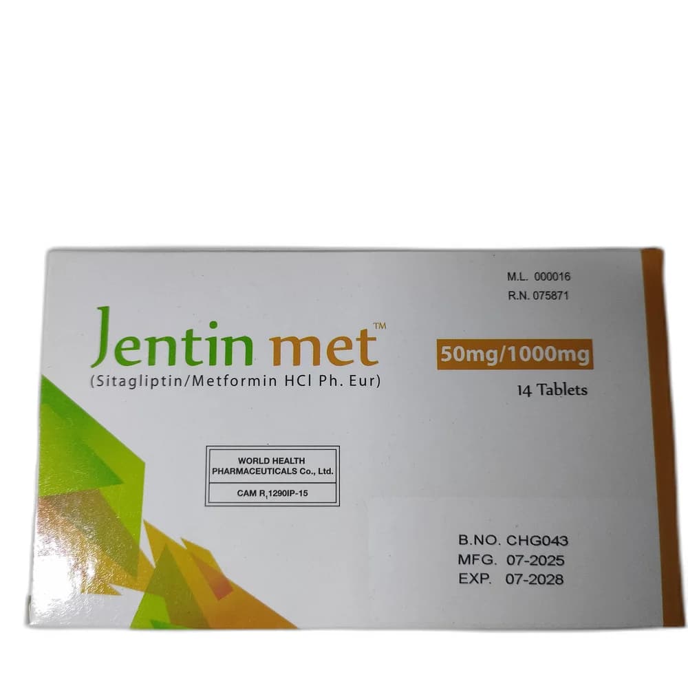 Jentin met 50 mg / 1000 mg
