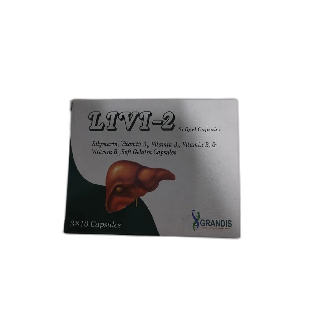 Livi-2 300 mg Silymarin / 1 mg B1 / 1 mg B2 / 0.5 mg B6 / 0.5 mcg B12