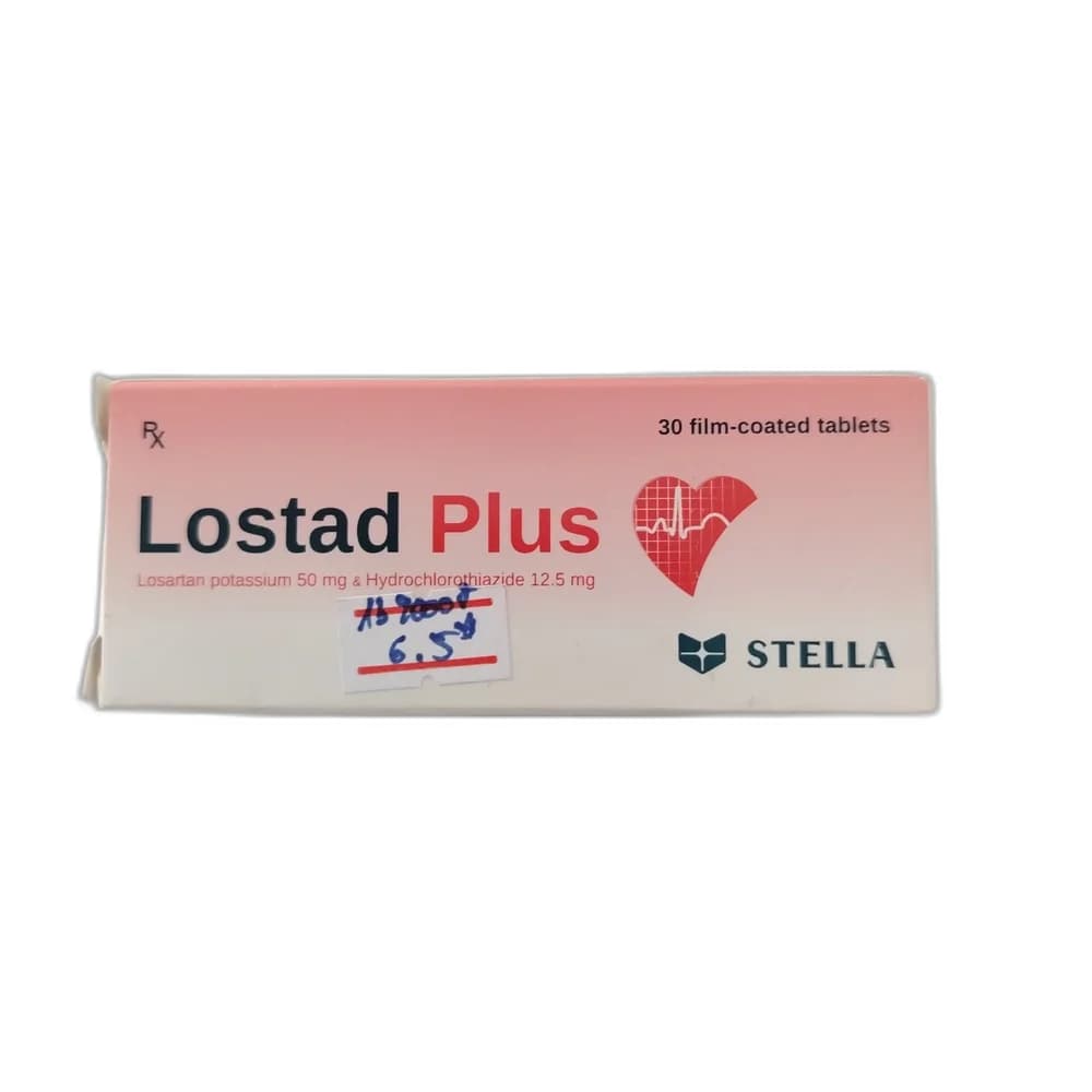 Lostad Plus Losartan Potassium 50 mg / Hydrochlorothiazide 12.5 mg