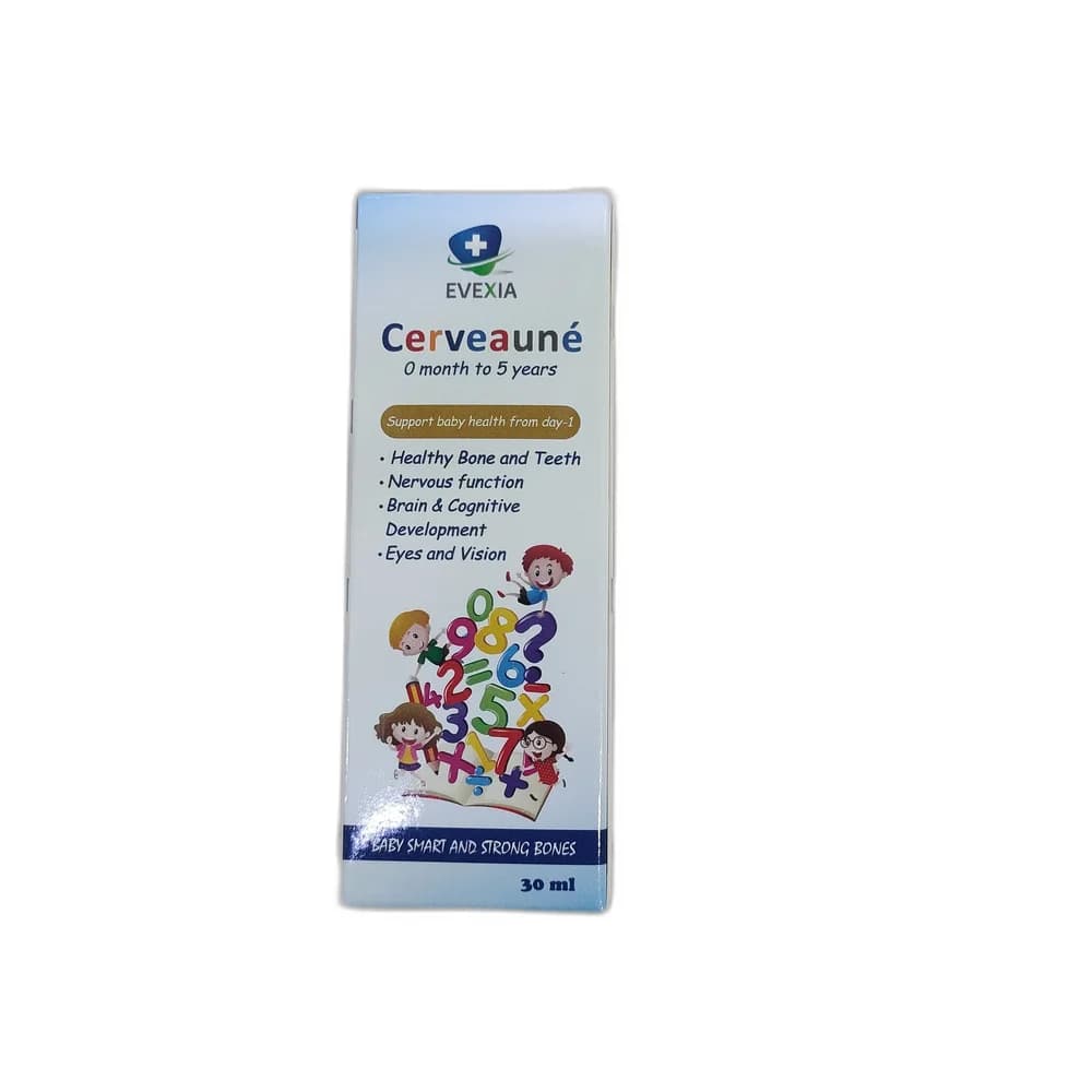Cerveauné Vitamin D3 10 micrograms (400 IU) / DHA 1 mg per 10 drops