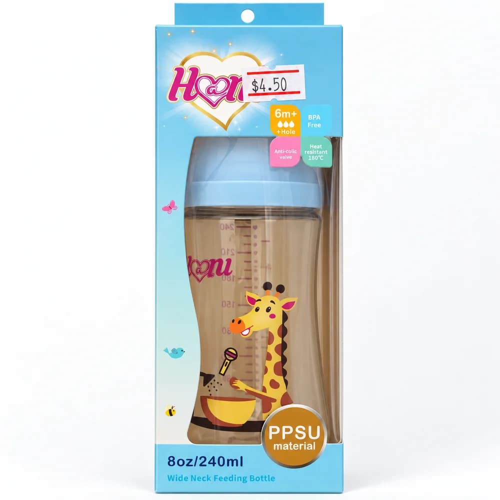 Hoon Wide Neck PPSU Feeding Bottle 240 ml / 8 oz