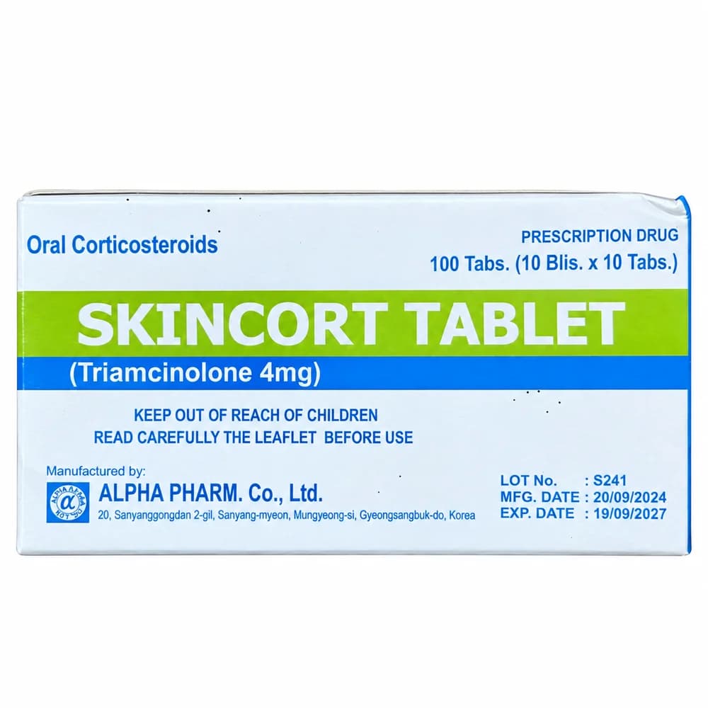 Skincort 4 mg tablets