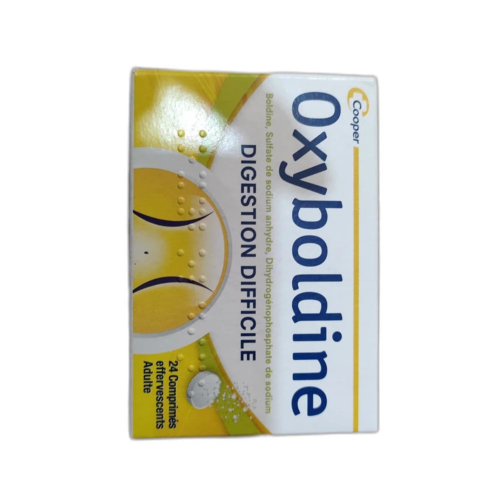 Oxyboldine Boldine 0.5 mg per effervescent tablet