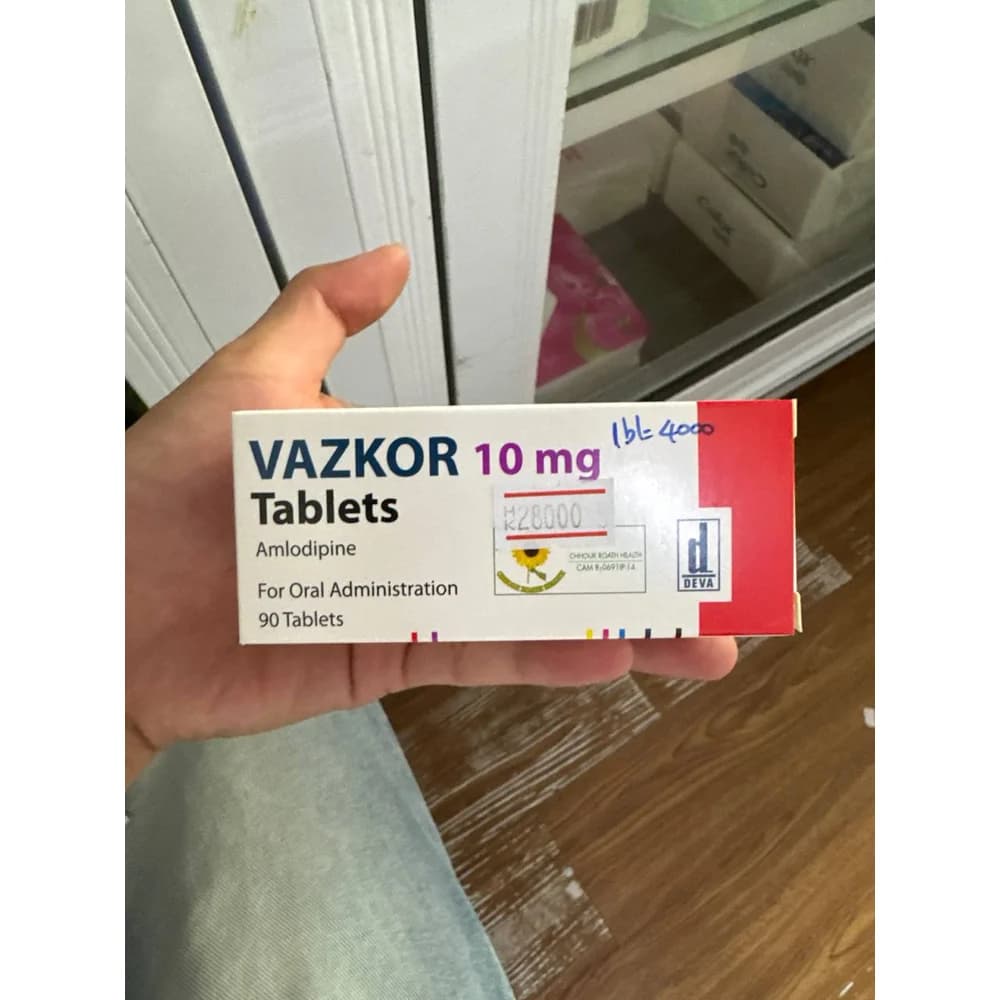 Vazkor 10 mg Amlodipine 10 mg per tablet