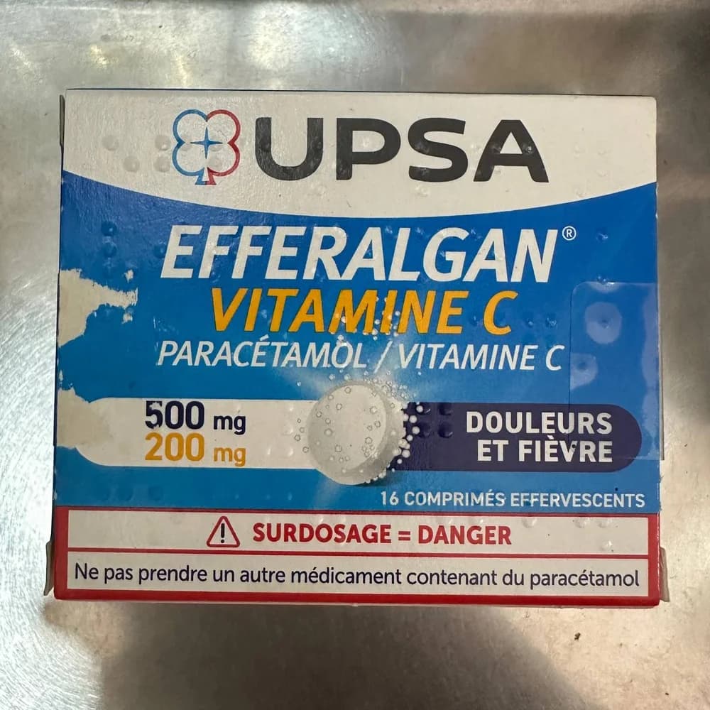 Efferalgan Vitamine C 500 mg / 200 mg effervescent tablets