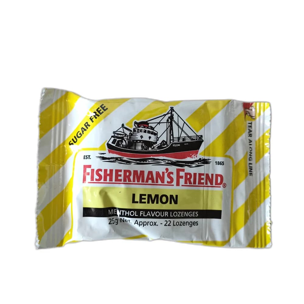 Fisherman's Friend Lemon Menthol Lozenges 25 g, approx. 22 lozenges