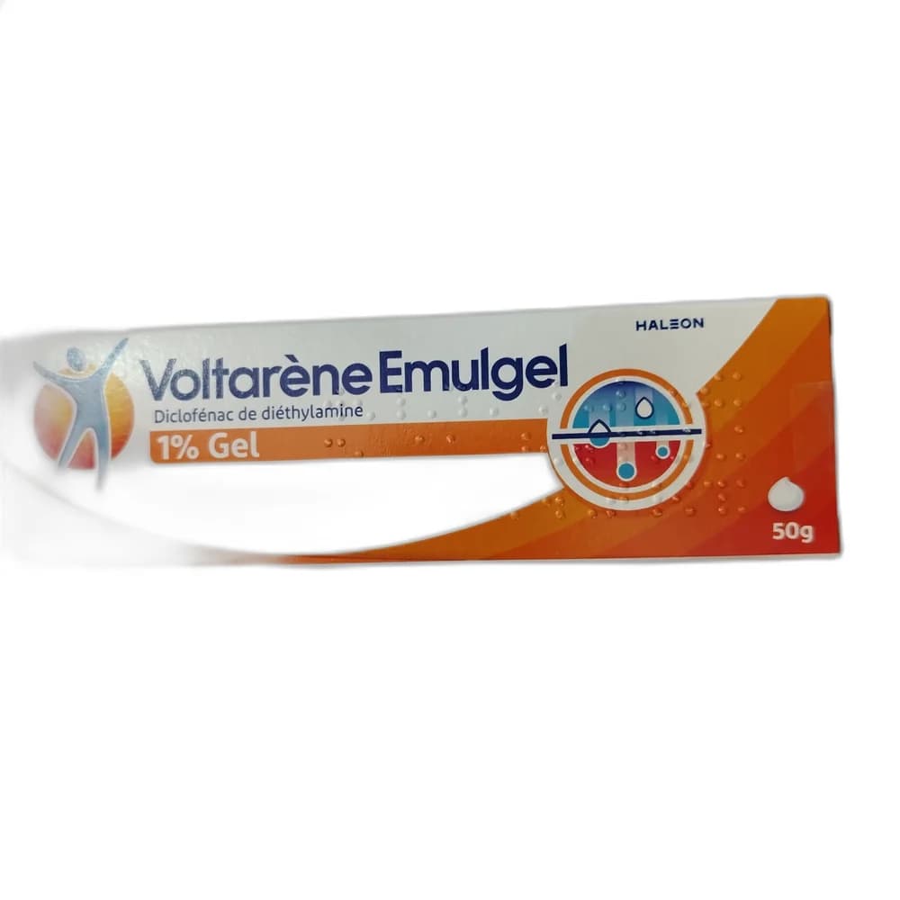 Voltarène Emulgel 50 g tube; 1% topical gel (Diclofenac Sodium 1% w/w)