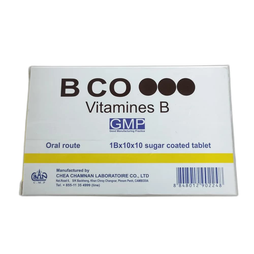 B CO Vitamines B B-complex sugar-coated tablet