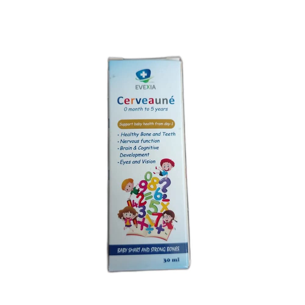 Cerveauné Vitamin D3 400 IU + DHA 1mg Drops