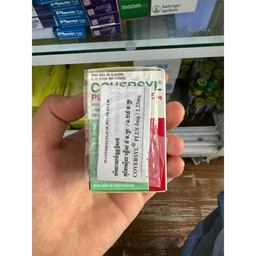 Coversyl Plus 5 mg/1.25 mg Perindopril arginine 5 mg / indapamide 1.25 mg, 30 film-coated tablets