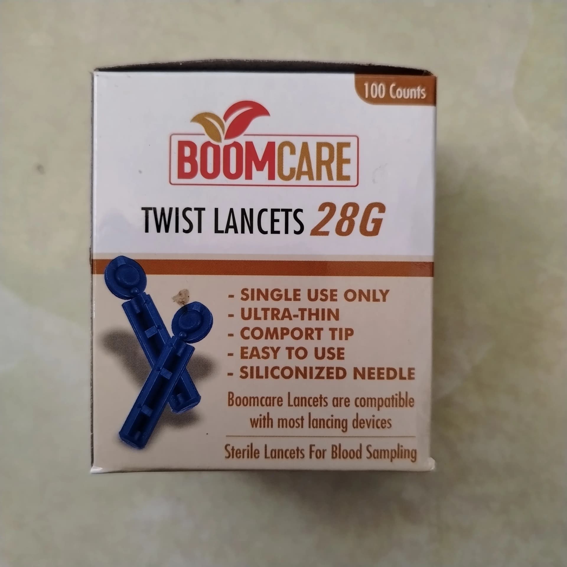Boomcare Twist Lancets 28G