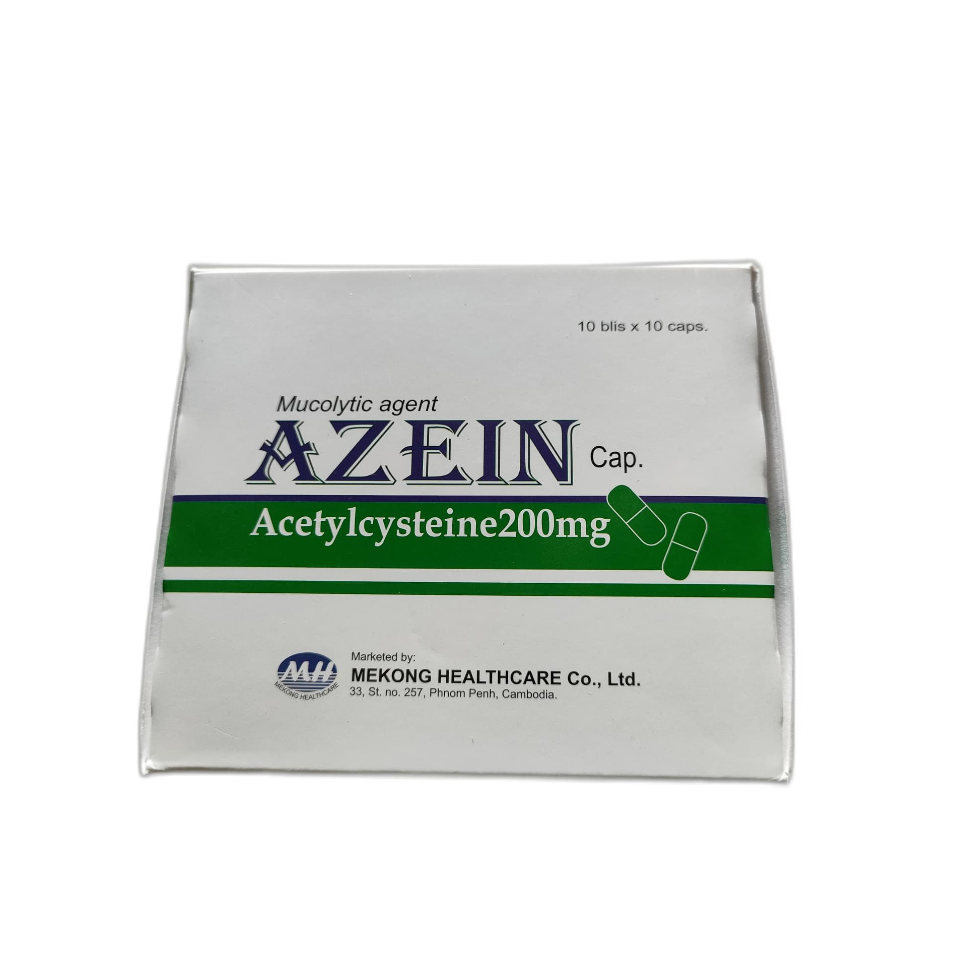 AZEIN Cap Acethylcyateine 200 mg