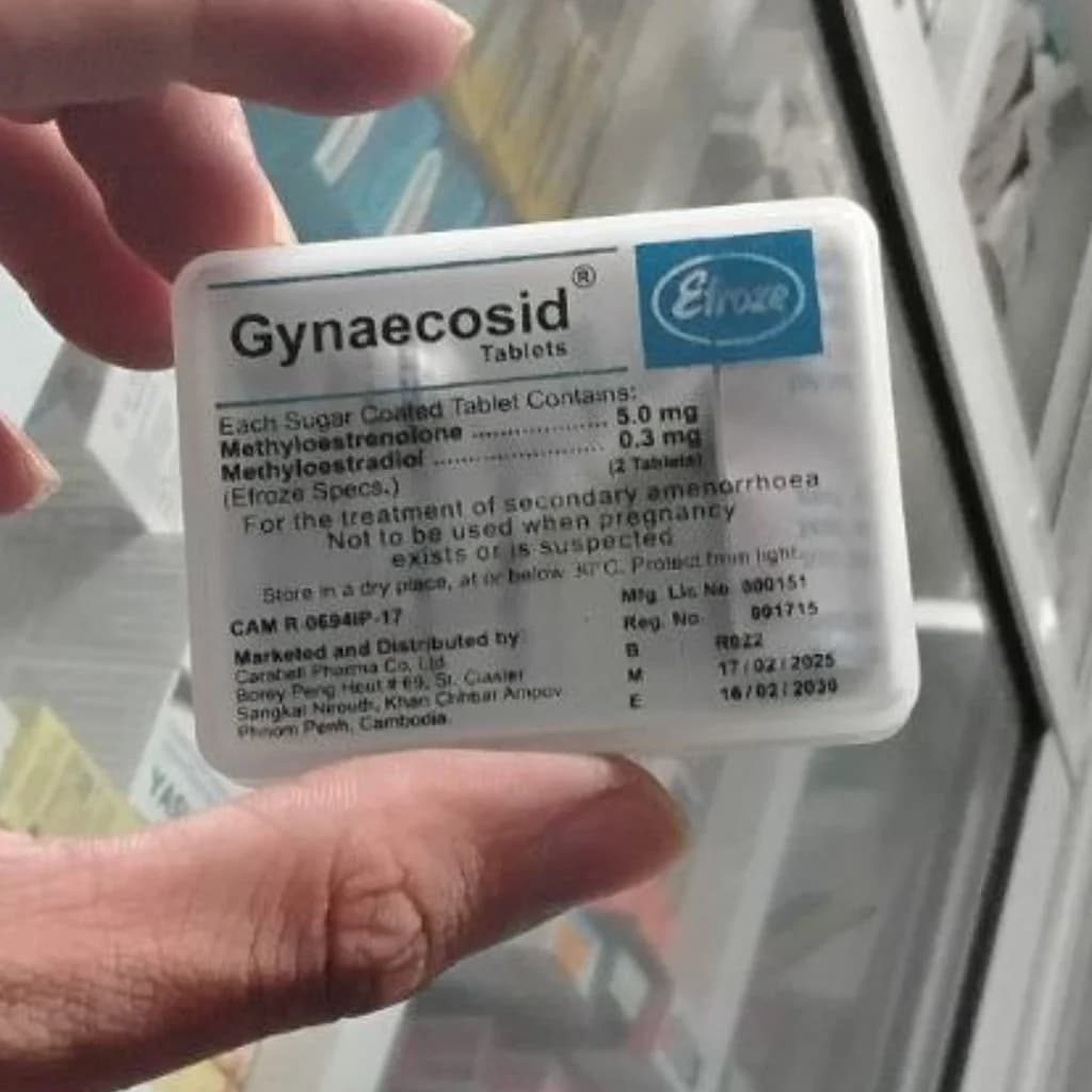 Gynacosid Tablets Methyloestradiol 0.03 mg + Methyltestosterone 5 mg