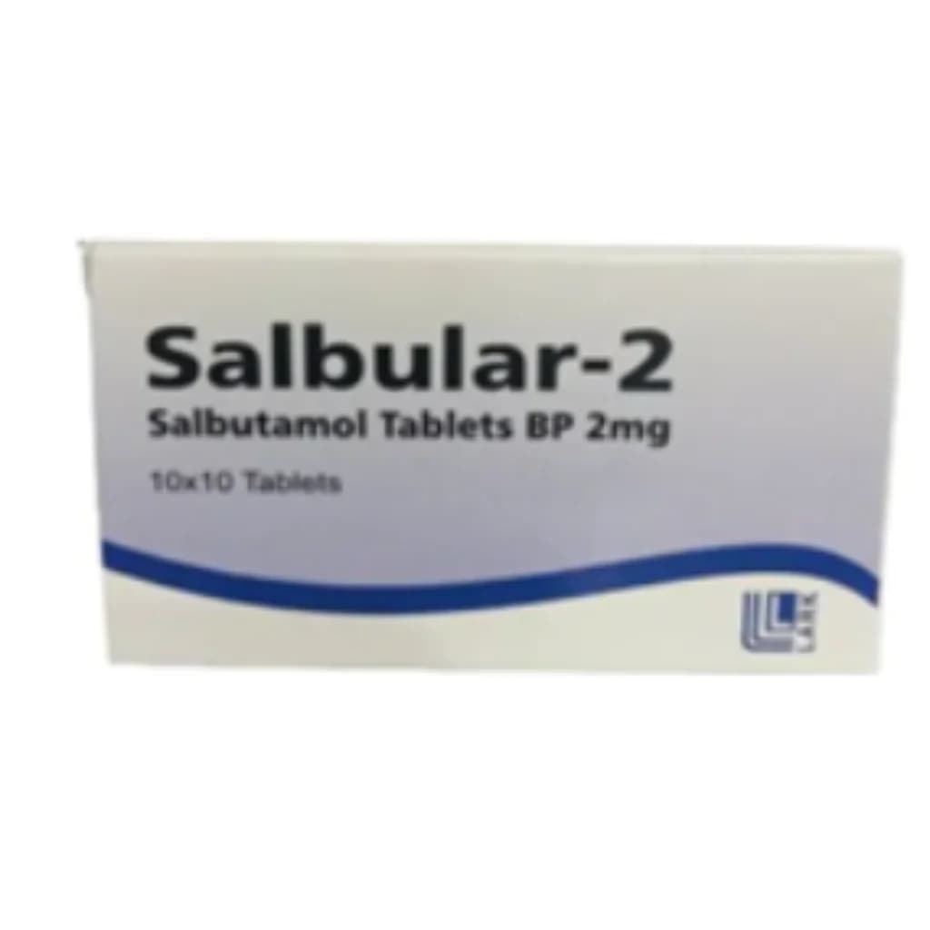 Salbular 2mg Tablet (Salbutamol) 2mg