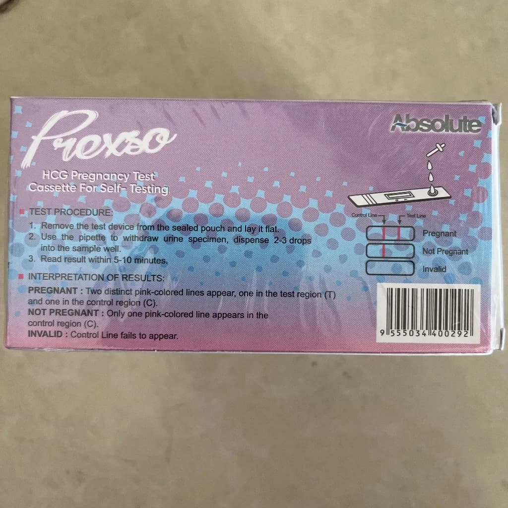 Prexso HCG pregnancy test