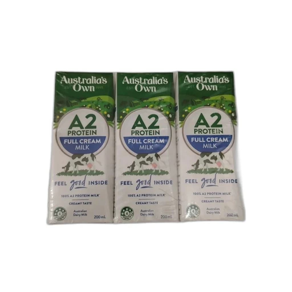 Australia's Own A2 Protein Full Cream Milk 200 mL per box