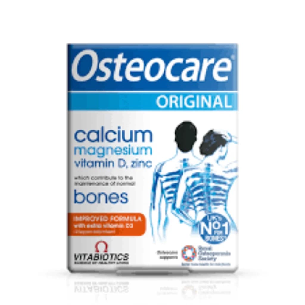 Osteocare Original Calcium 800 mg, Magnesium 300 mg, Vitamin D3 5 mcg (200 IU), Zinc 10 mg per 2 tablets