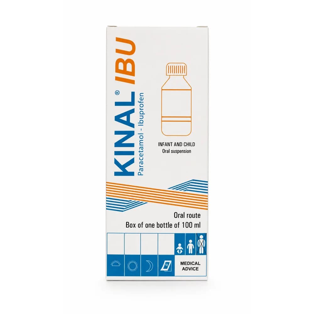 Kinal Paracetamol 125 mg / Ibuprofen 100 mg per 5 ml