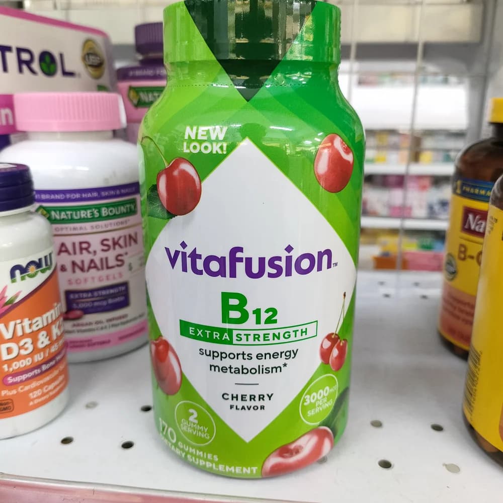 Vitafusion Vitamin B12 Extra Strength 3000 mcg B12 per 2-gummy serving