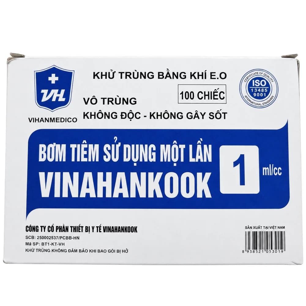 Vinahankook 1 ml/cc Disposable Syringes