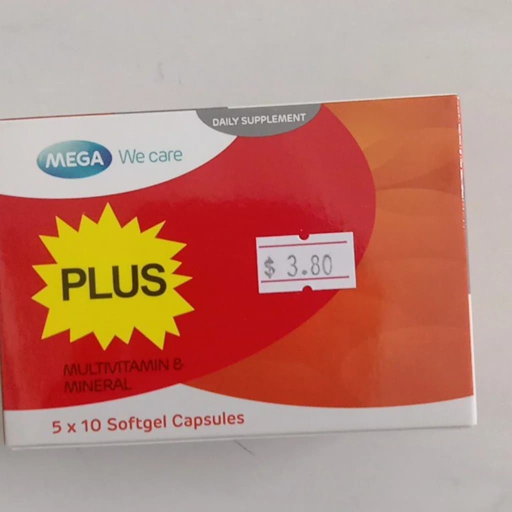 PLUS MULTIVITAMIN & MINERAL 5x10 Softgel Capsules