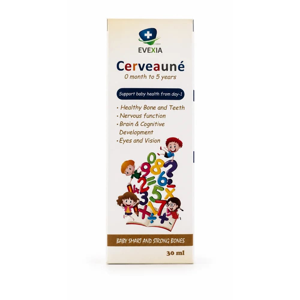 Cerveauné Vitamin D3 400 IU (10 mcg) / DHA 1 mg per 10 drops