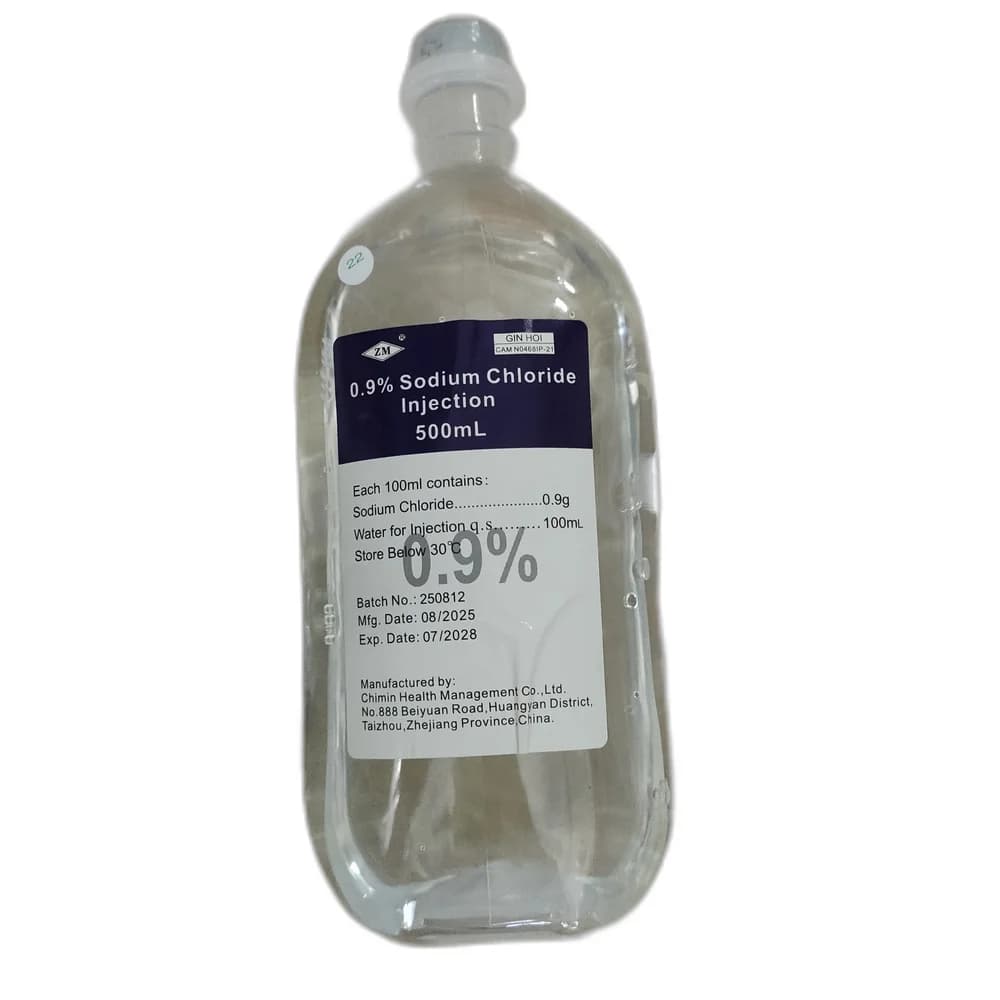 Sodium Chloride 0.9% Injection 0.9% 500 mL