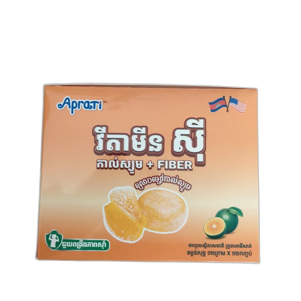 Aprati Vitamin C Calcium + Fiber Vitamin C 100 mg / 12 g sachet
