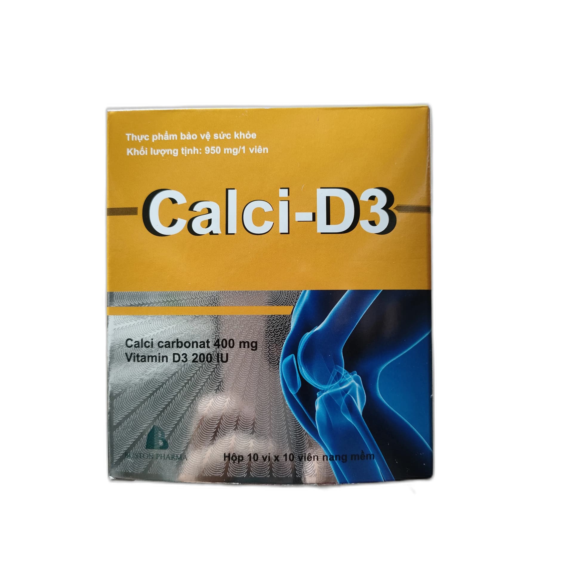Calci-D3 Calcium carbonate 400mg, vit D 200iu 