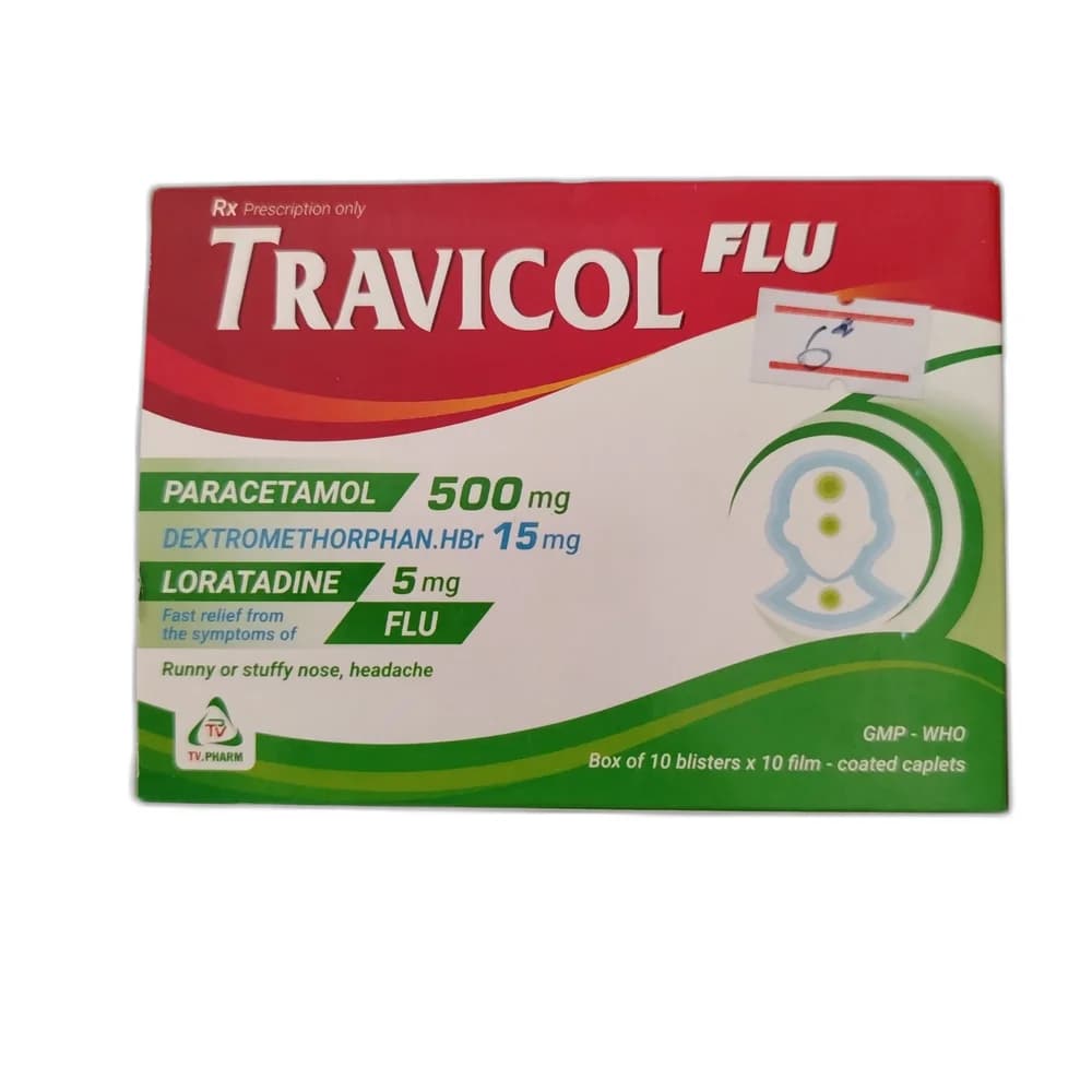Travicol Flu 500 mg / 15 mg / 5 mg