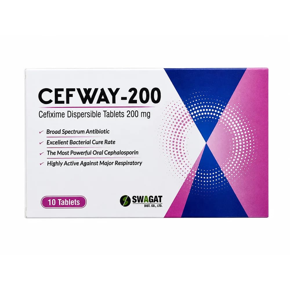 Cefway-200 Cefixime 200 mg per dispersible tablet