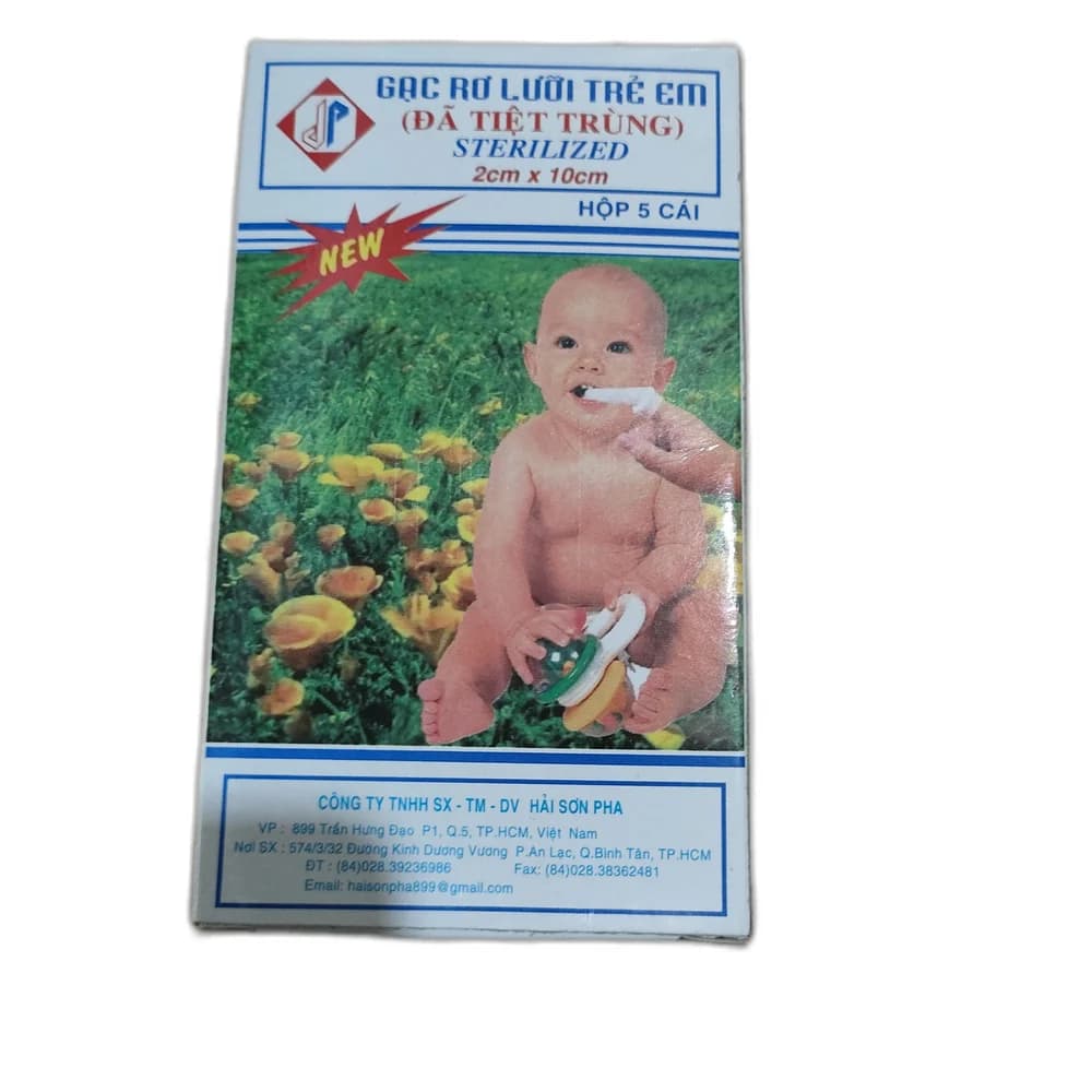 Gạc Rơ Lưỡi Trẻ Em 2 cm x 10 cm