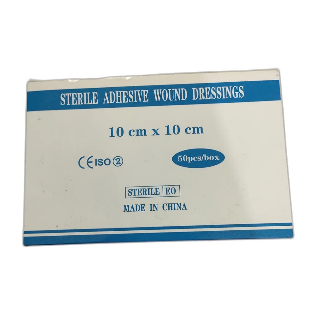 Sterile Adhesive Wound Dressings 10 cm x 10 cm
