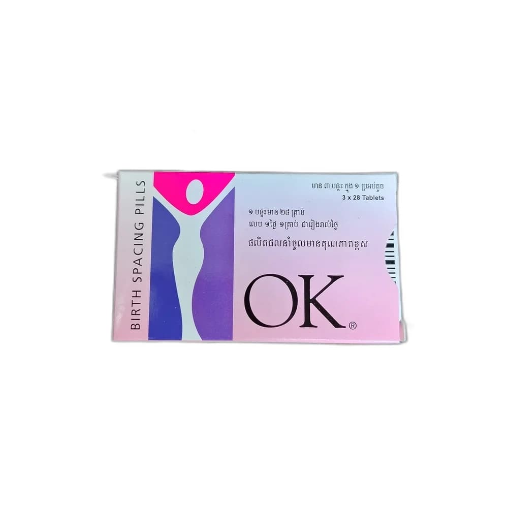 OK Birth Spacing Pills Levonorgestrel 0.15mg + Ethinylestradiol 0.03mg
