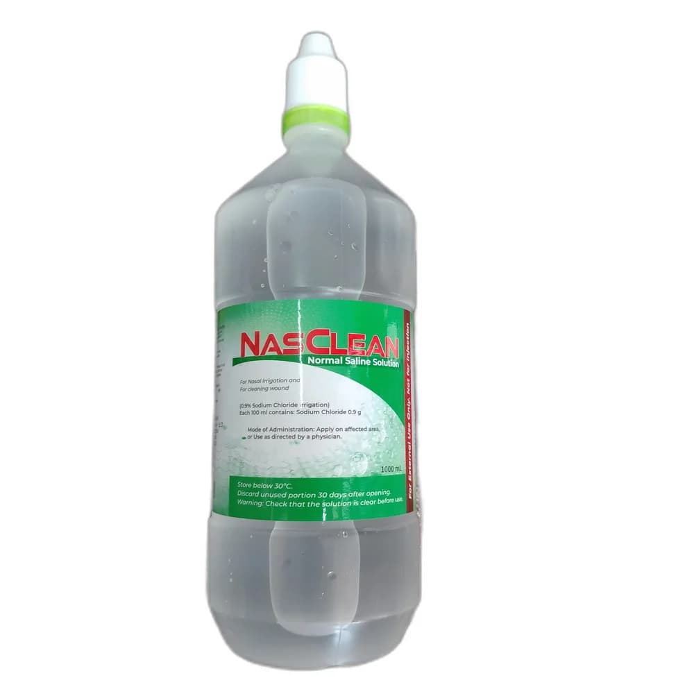 NasClean Normal Saline Solution 0.9% (1000 mL)