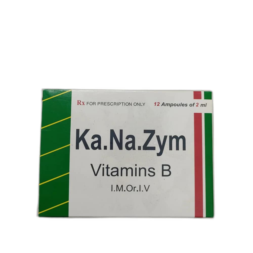 Ka.Na.Zym Vitamins B (B1 1 mg / B2 4 mg / B3 40 mg / B6 4 mg / dexpanthenol 6 mg per 2 ml)
