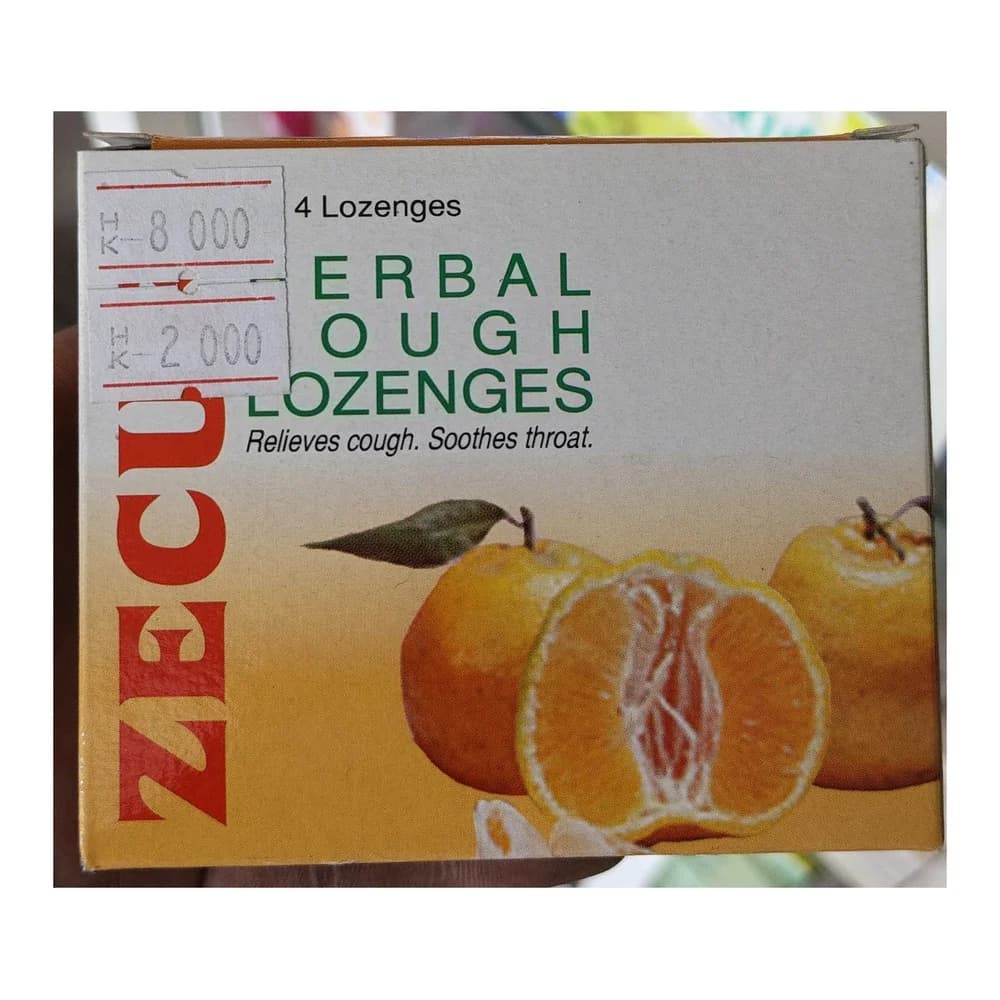 Zecuf Herbal Cough Lozenges Orange 15 mg / 10 mg / 10 mg / 7 mg